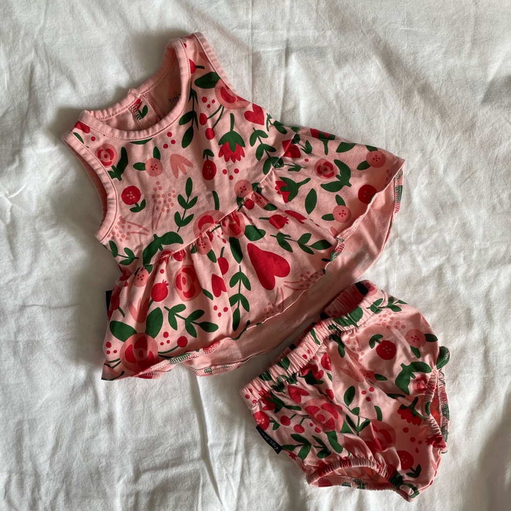 Tiny Tribe Peplum Tank and Bottoms Set